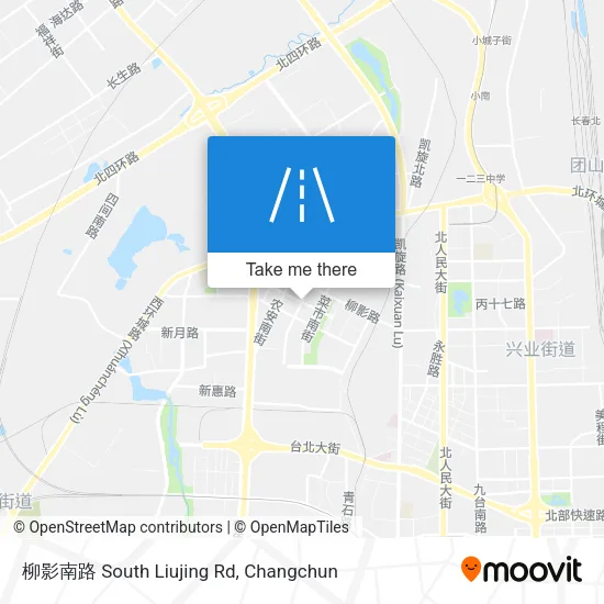 柳影南路 South Liujing Rd map