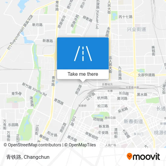 青铁路 map