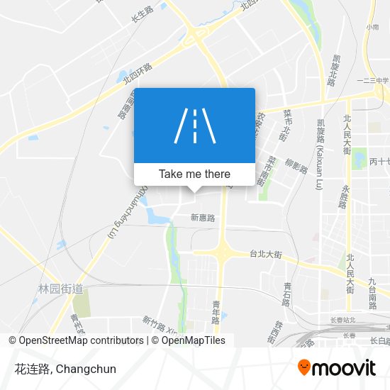 花连路 map