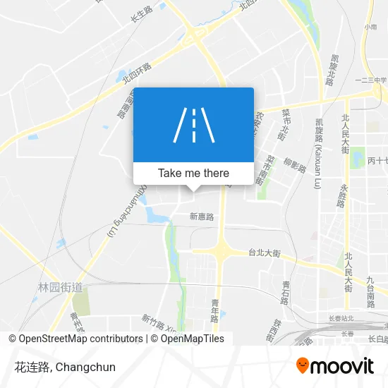 花连路 map