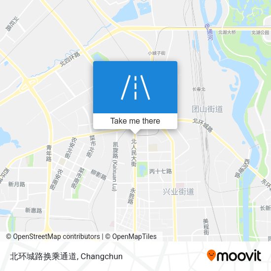 北环城路换乘通道 map