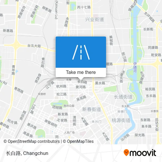 长白路 map
