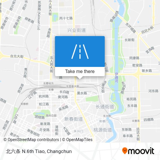 北六条 N.6th Tiao map