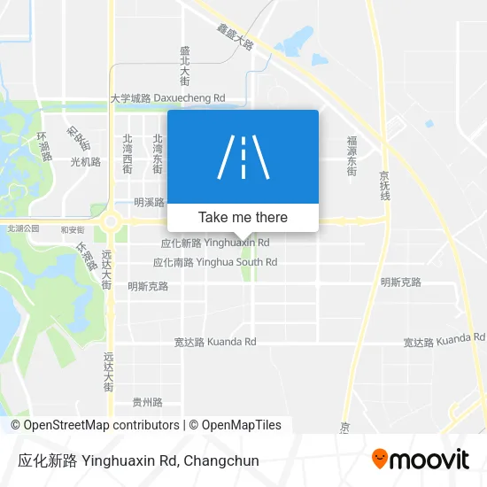 应化新路 Yinghuaxin Rd map