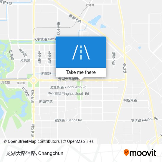 龙湖大路辅路 map