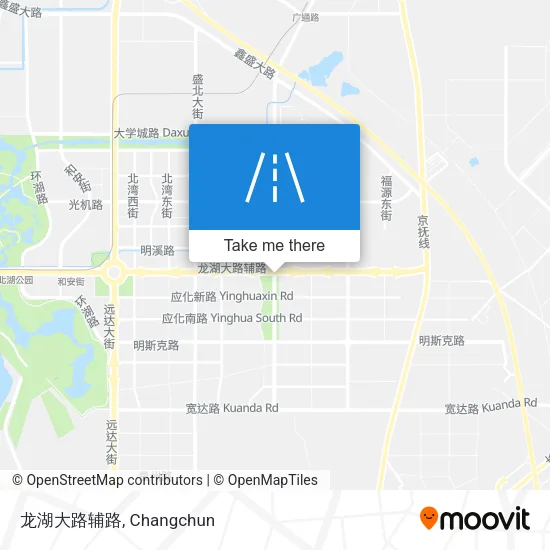 龙湖大路辅路 map