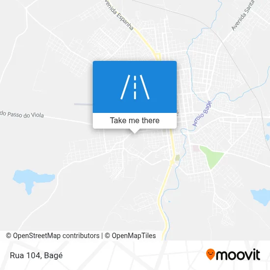 Rua 104 map