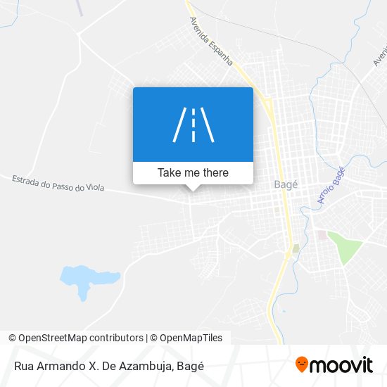 Mapa Rua Armando X. De Azambuja