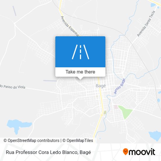 Rua Professor Cora Ledo Blanco map