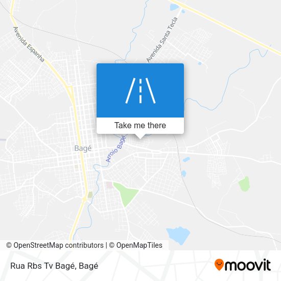 Rua Rbs Tv Bagé map