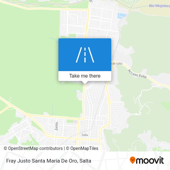 Fray Justo Santa María De Oro map
