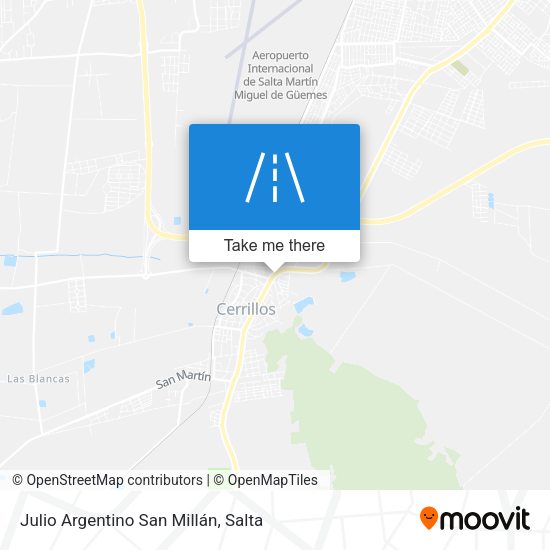 Julio Argentino San Millán map