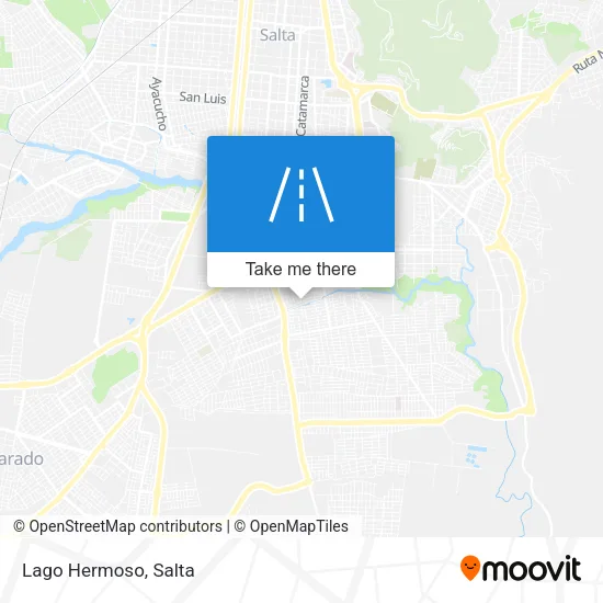 Lago Hermoso map