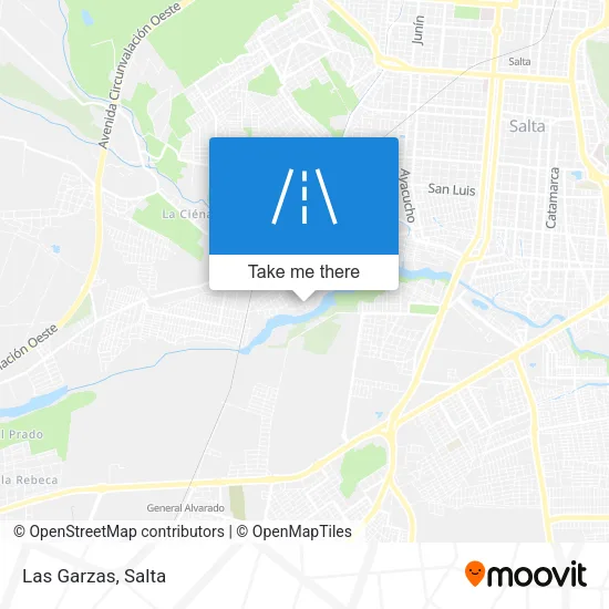 Mapa de Las Garzas