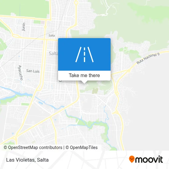 Las Violetas map