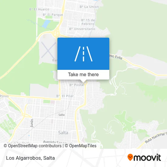 Los Algarrobos map