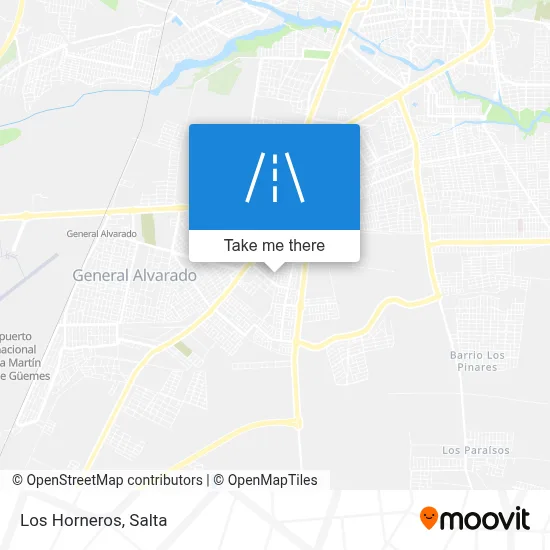 Los Horneros map