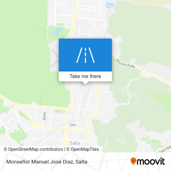 Mapa de Monseñor Manuel José Díaz