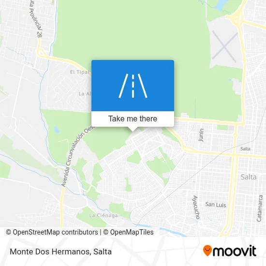 Monte Dos Hermanos map