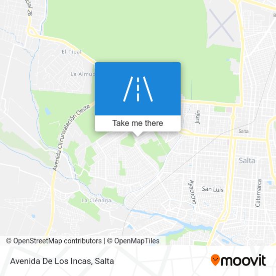 Mapa de Avenida De Los Incas