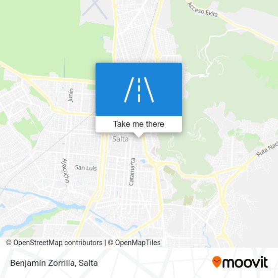 Mapa de Benjamín Zorrilla