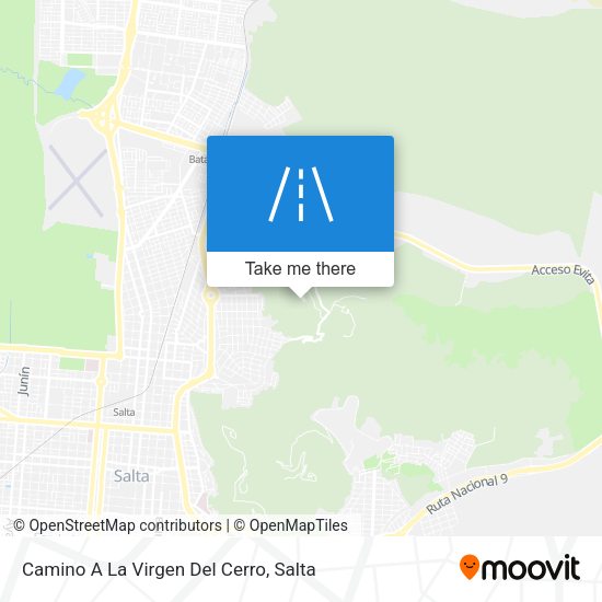 Camino A La Virgen Del Cerro map