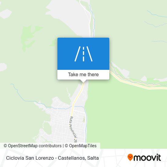 Ciclovía San Lorenzo - Castellanos map