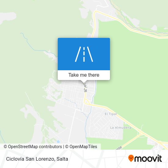 Mapa de Ciclovía San Lorenzo