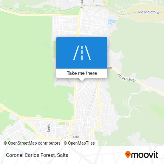Mapa de Coronel Carlos Forest