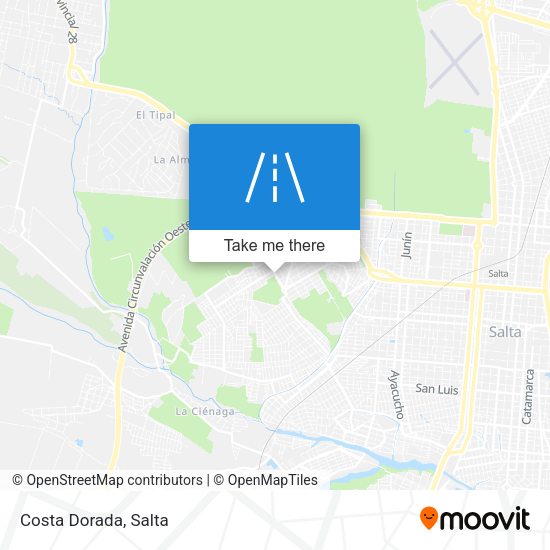 Mapa de Costa Dorada