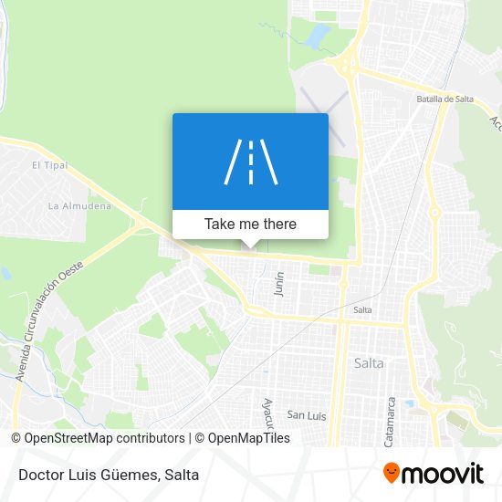 Doctor Luis Güemes map