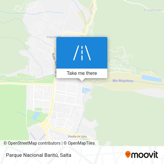 Mapa de Parque Nacional Baritú