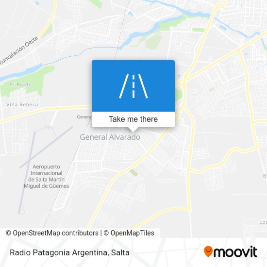 Mapa de Radio Patagonia Argentina