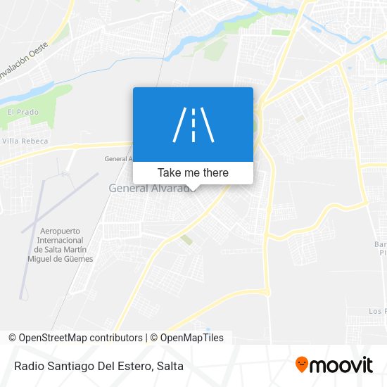 Mapa de Radio Santiago Del Estero