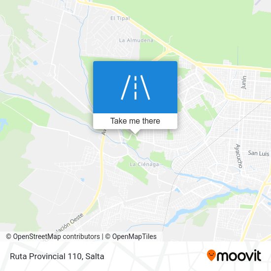 Ruta Provincial 110 map
