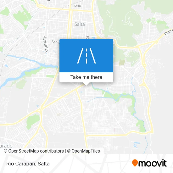 Río Caraparí map