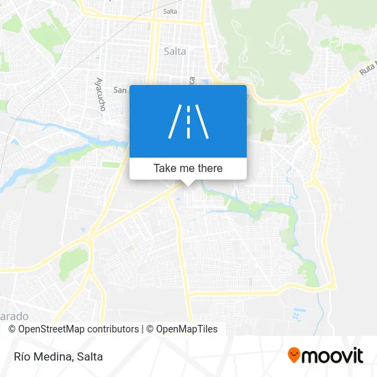Río Medina map