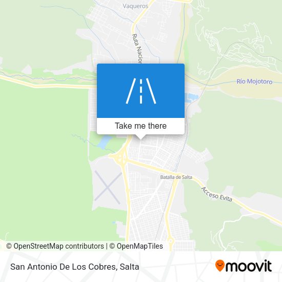 San Antonio De Los Cobres map