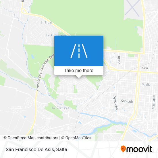 Mapa de San Francisco De Asís