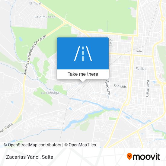 Mapa de Zacarias Yanci