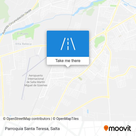 Mapa de Parroquia Santa Teresa