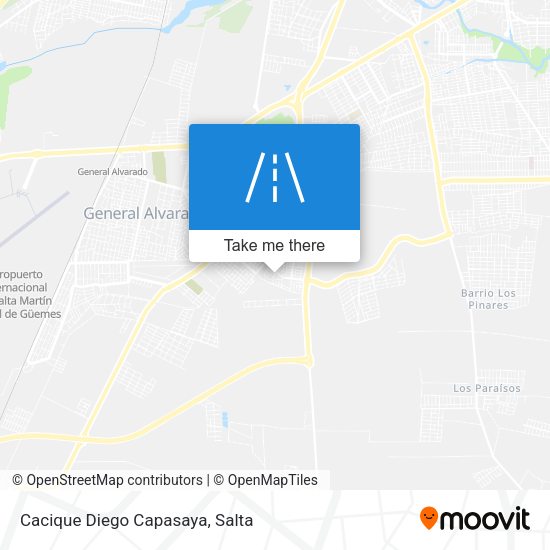 Mapa de Cacique Diego Capasaya