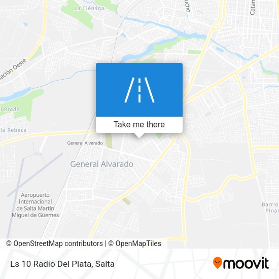 Mapa de Ls 10 Radio Del Plata