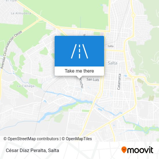 César Díaz Peralta map