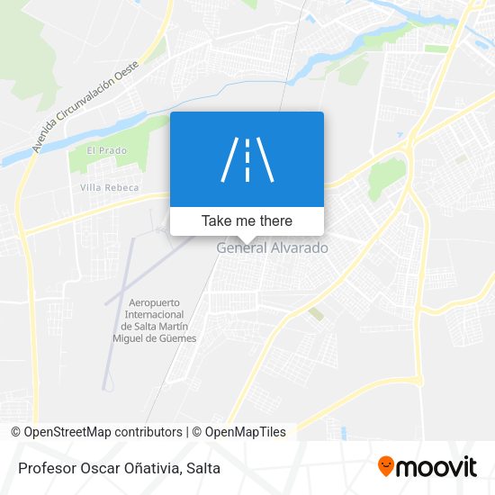 Profesor Oscar Oñativia map