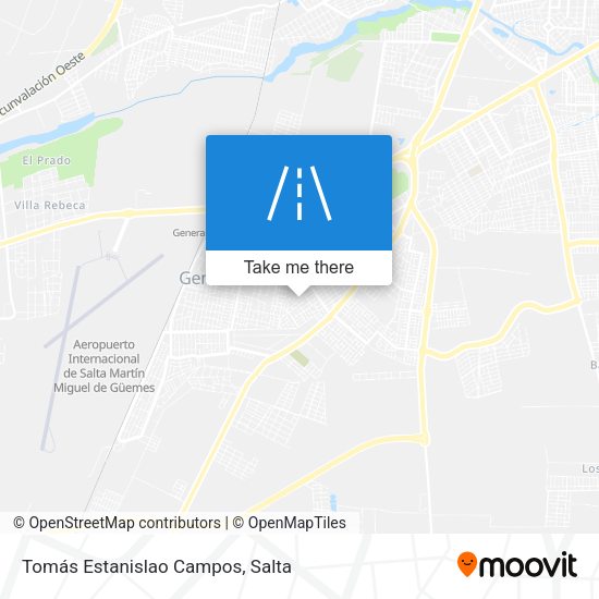 Tomás Estanislao Campos map
