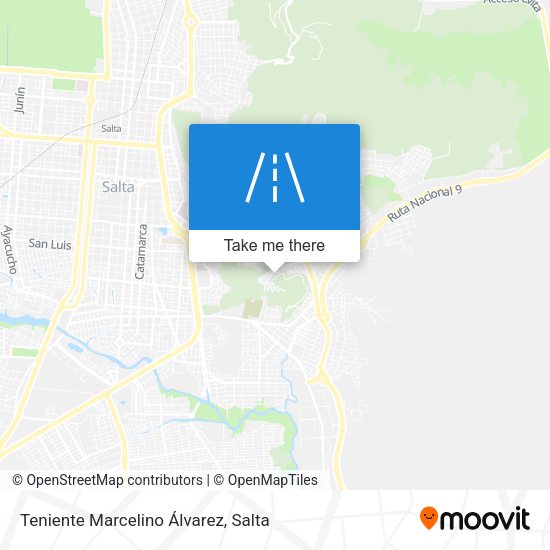 Teniente Marcelino Álvarez map