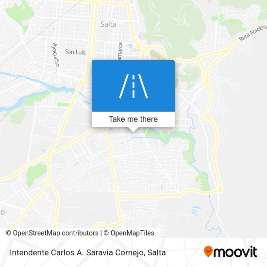 Intendente Carlos A. Saravia Cornejo map