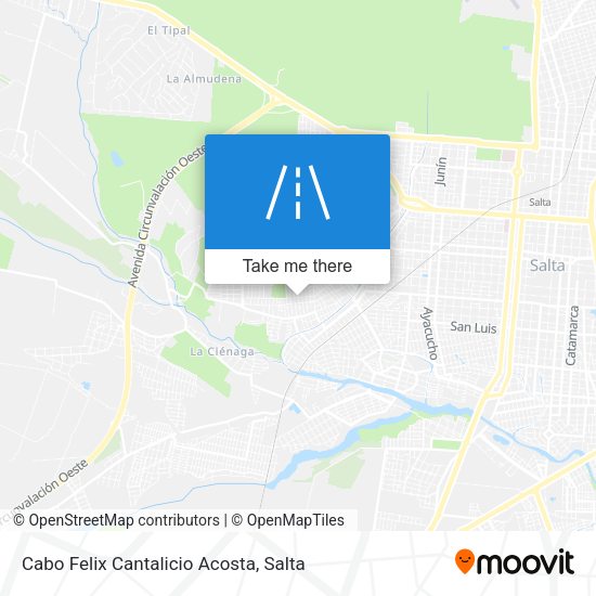 Cabo Felix Cantalicio Acosta map