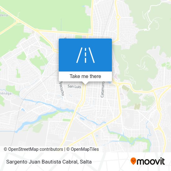 Sargento Juan Bautista Cabral map